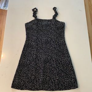 & Other Stories black and white polka dot dress